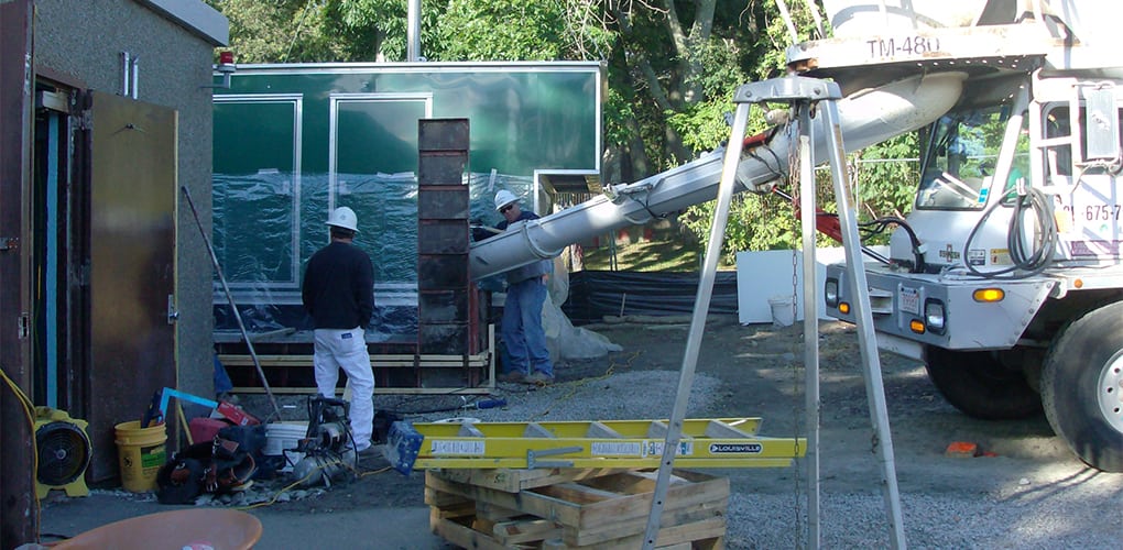 Pump station construction Bristol ri