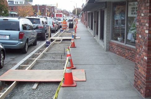 Water Main Replacement Streetscape Enhancements Needham 2
