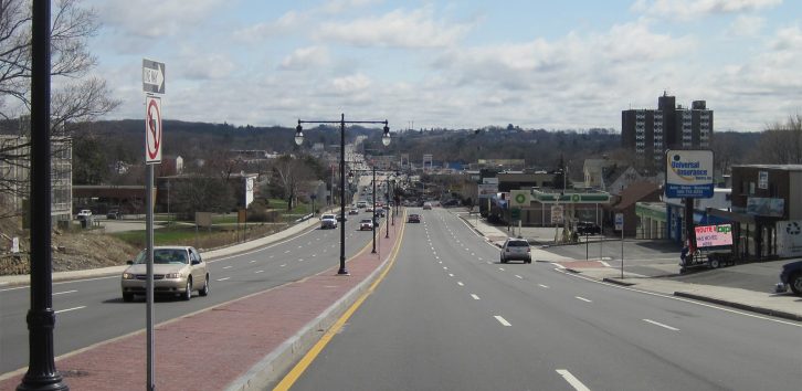 Belmont Street Roadway Traffic Worcester 2