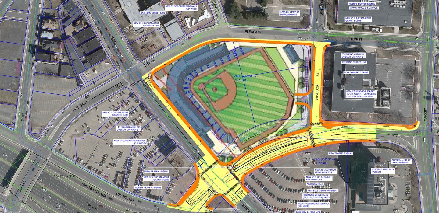 Minor League AA Baseball Stadium plan