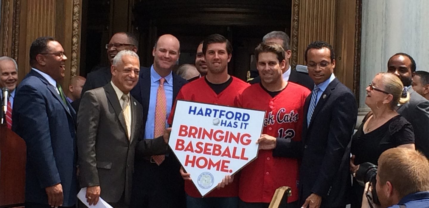 Hartford Bringing Baseball Home sign